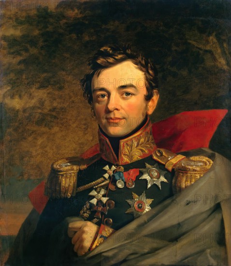 Portrait of Ivan F. Paskevich (1782-1856) (replica of the 1823 portrait), 1824. Creator: George Dawe.