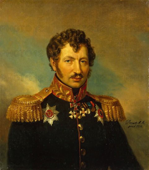Portrait of Cyprian A. von Kreuz (1778-1850), 1826. Creator: George Dawe.