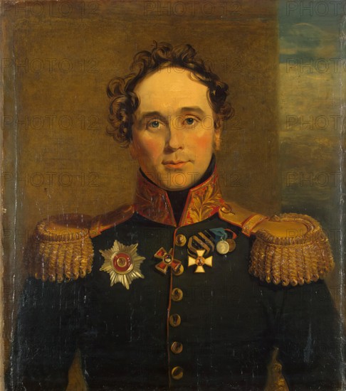 Portrait of Fyodor V. Driesen (1781-1851), 1819. Creators: George Dawe, Workshop of George Dawe.