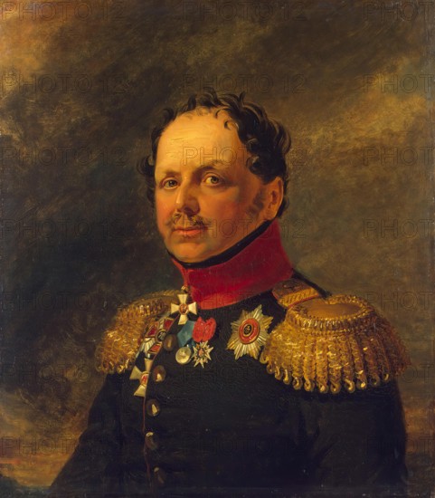 Portrait of Ilya I. Alexeyev (1772-1830), 1825. Creators: George Dawe, Workshop of George Dawe.