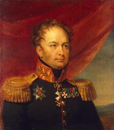 Portrait of Mikhail F. Vlodek (1780-1849), 1822. Creator: Workshop of George Dawe.