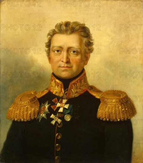 Portrait of Vasily I. Harpe (1765-1814), 1823. Creator: Workshop of George Dawe.