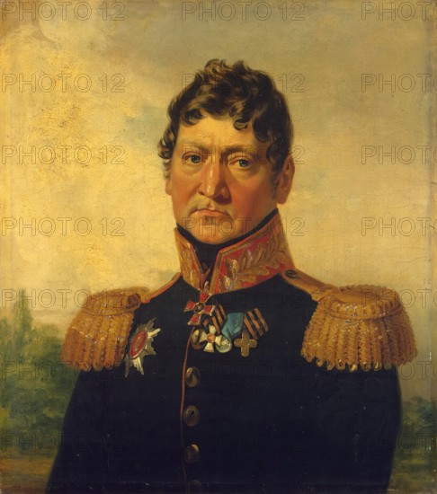 Portrait of Andrey A. Zass (1776-1830) (2nd), 1824. Creator: Workshop of George Dawe.