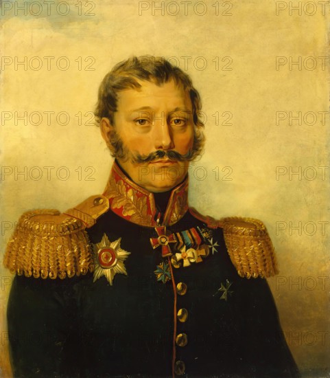 Portrait of Vasily D. Rykov (1759-1827), 1824. Creator: Workshop of George Dawe.