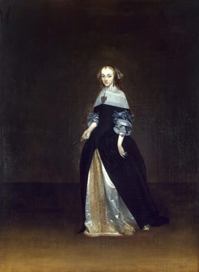 Portrait of Catarina van Leunink, 1663. Creator: Gerard Terborch II.