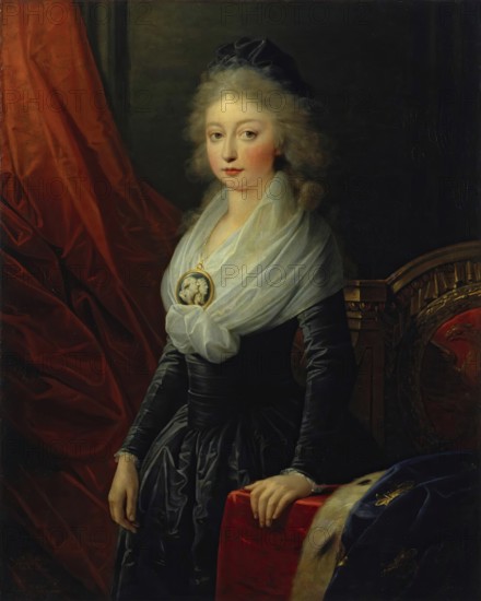 Portrait of Maria Theresia Charlotte of Bourbon, 1778. Creator: Heinrich Friedrich Füger.