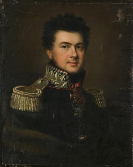 Portrait of Major General I.I. Sabir, 1814. Creator: János Rombauer.