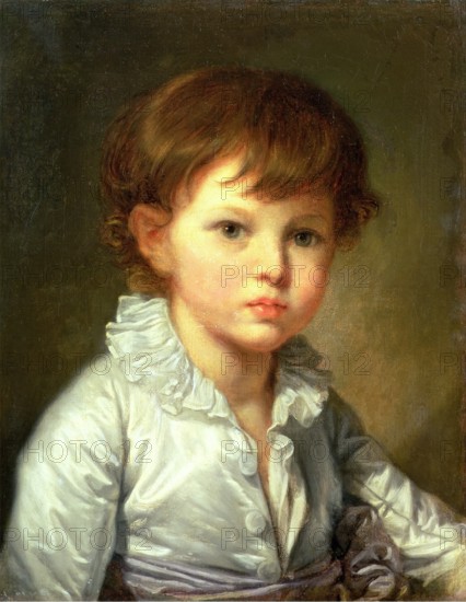 Portrait of Count Pavel Stroganov as A Child, 1778. Creator: Jean-Baptiste Greuze.