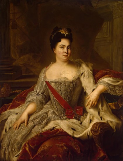 Portrait of Catherine I of Russia, 1717. Creator: Jean-Marc Nattier.