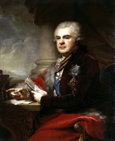 Portrait of Alexander Samoilov, 1794. Creator: Johann Baptist Lampi I.