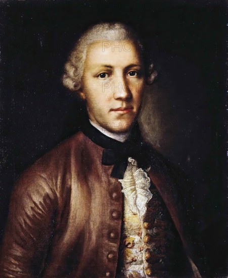 Portrait of Andrei Vasilyev, 1760. Creator: Mina Kolokolnikov.