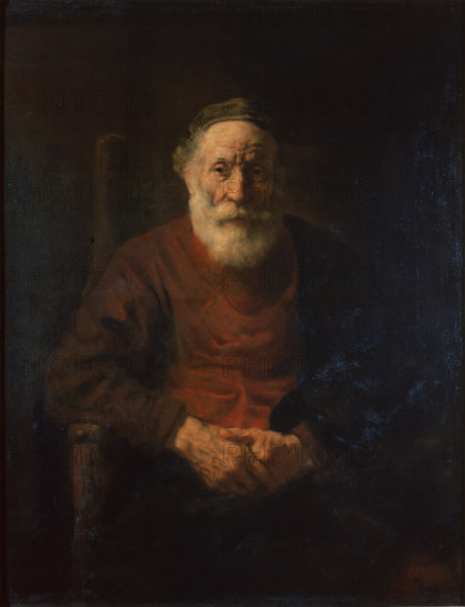 Portrait of an Old Man in Red by Rembrandt, 1654. Creator: Rembrandt Harmensz van Rijn.