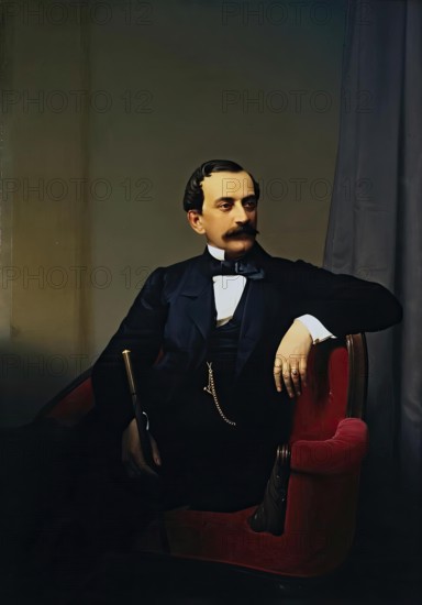 Portrait of Prince Nikolai Yusupov, 1868. Creator: Sergey Zaryenko.