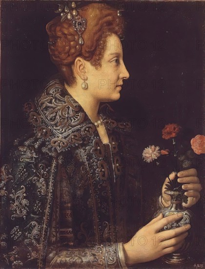 Portrait of a Young Woman in Profile, 1580. Creator: Sofonisba Anguissola.