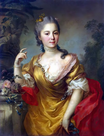 Portrait of Countess Anna Alexandrovna Chernyshova, 1763. Creator: Stefano Torelli.