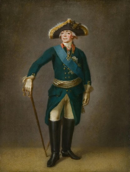 Portrait of Emperor Paul I, 1750. Creator: Stepan Semenovic Scukin.