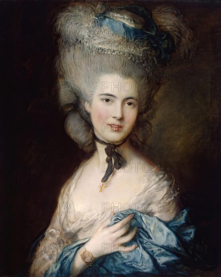 Portrait of a Lady in Blue, 1780. Creator: Thomas Gainsborough.