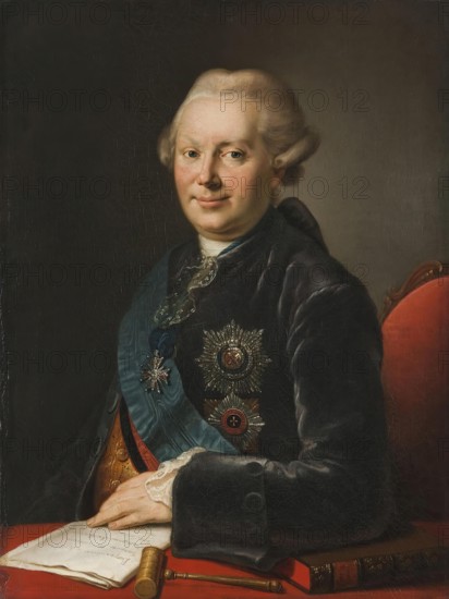 Portrait of Procurator-General Alexander Vyazemsky, 1775. Creator: Unknown.