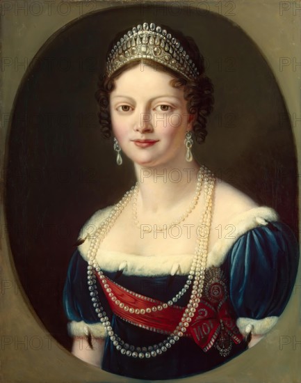 Portrait of Grand Duchess Ekaterina Pavlovna, 1805. Creator: Unknown.