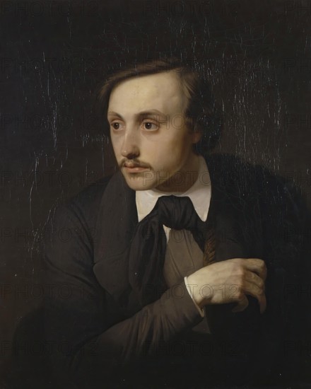 Portrait of the Artist Ivan Sokolov, 1849. Creator: Yakov Kapkov.