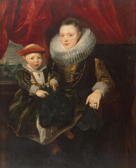 Portrait of a Young Woman with a Child, 1620. Creator: Anthony van Dyck.