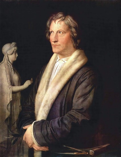 Portrait of Sculptor Thorwaldsen, 1820. Creator: Karl Joseph Begas.