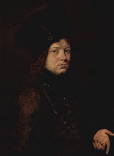 Portrait of a Young Man in a Fur Hat, 1660. Creator: Christoph Paudiss.