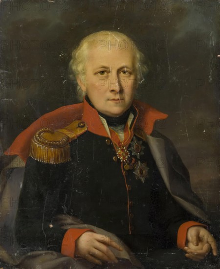 Portrait of Nikolai Mordvinov (?), 1825. Creator: Unknown.