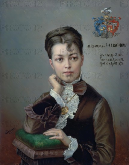 Portrait of A.S. Korf, 1850. Creator: Aleksander Tronin.