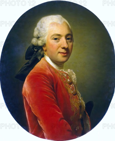 Portrait of a Man Wearing a Red Caftan, 1764. Creator: Alexander Roslin.