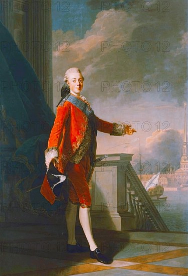 Portrait of Grand Prince Paul Petrovich, 1777. Creator: Alexander Roslin.