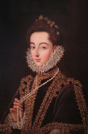 Portrait of the Infanta Catalina Michaela of Austria, 1582. Creator: Alonso Sanchez Coello.
