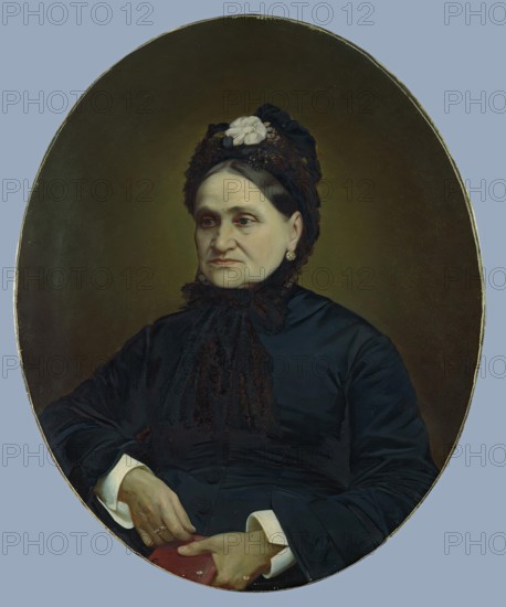 Portrait of E.I. Brusnitsyna, the Wife of Factory Owner, 1895. Creator: Unknown.