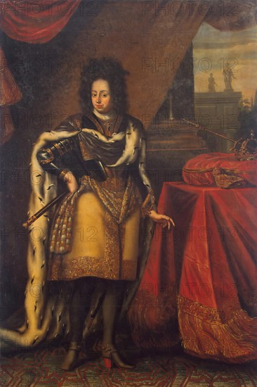 Portrait of Karl XI, King of Sweden, 1705. Creator: Unknown.