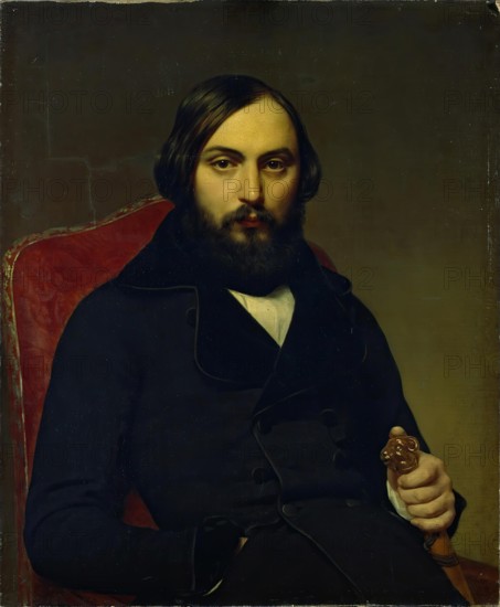 Portrait of Merchant D.P.Botkin, 1850. Creator: Unknown.