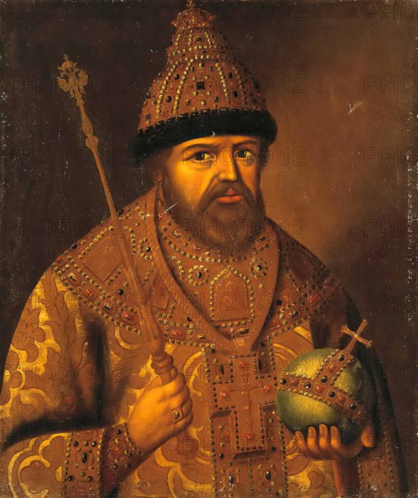 Portrait of Tsar Alexei Mikhailovich, 1800. Creator: Unknown.