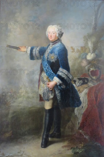 Portrait of Frederick II, King of Prussia, 1743. Creator: Antoine Pesne.