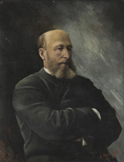 Portrait of A.M. Butlerov, 1887. Creator: Antonina Rzhevskaya.
