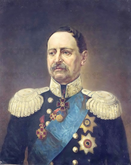 Portrait of General-Lieutenant F.F. Beger, 1892. Creator: Apolinary Horawski.