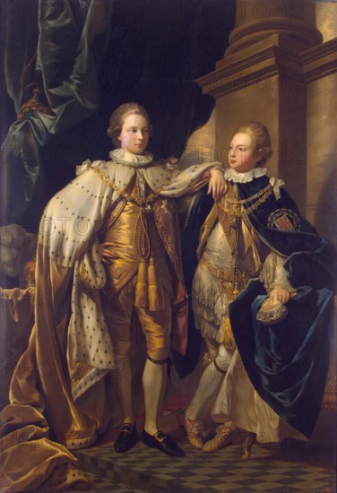 Portrait of George, Prince of Wales, and Prince Frederick, later Duke of York, 1778. Creator: Benjamin West.