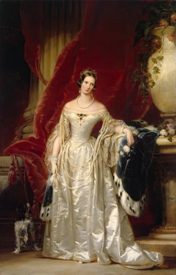 Portrait of Empress Alexandra Fyodorovna, 1840. Creator: Christina Robertson.