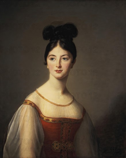 Portrait of Léontine de Rivière, 1831. Creator: Elisabeth Louise Vigee-LeBrun.