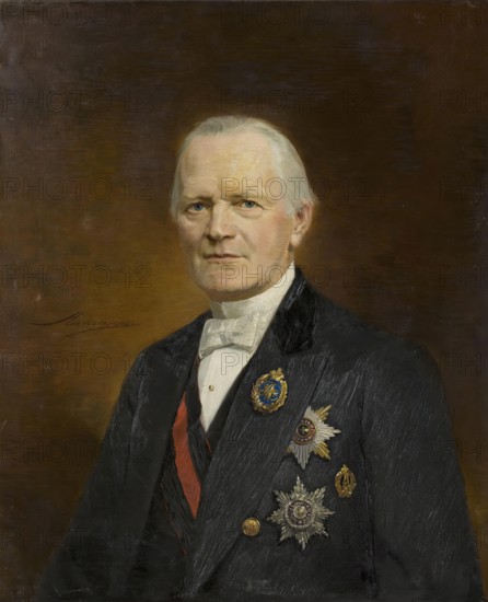 Portrait of M.N. Ostrovsky, Minister of the State Properties, 1895. Creator: Ernst von Liphart.