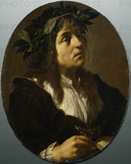 Portrait of a Poet, 1640. Creator: Francesco Cairo.