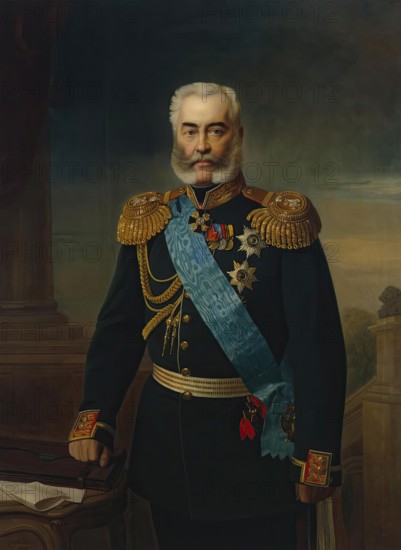 Portrait of Count A.V. Adlerberg II, 1878. Creator: Georg von Bothmann.