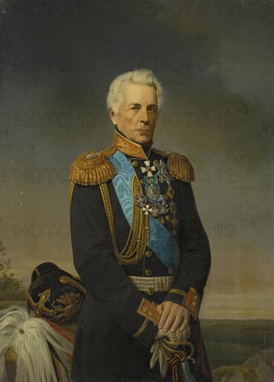 Portrait of Count Pavel Pahlen, 1872. Creator: Georg von Bothmann.