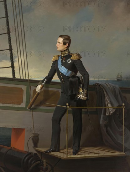 Portrait of Grand Duke Konstantin Nikolayevich, 1848. Creator: Georg von Bothmann.