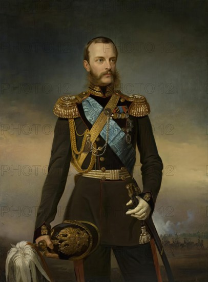 Portrait of Grand Duke Mikhail Nikolaevich, 1860. Creator: Georg von Bothmann.