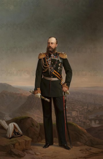 Portrait of Grand Duke Mikhail Nikolayevich, 1879. Creator: Georg von Bothmann.