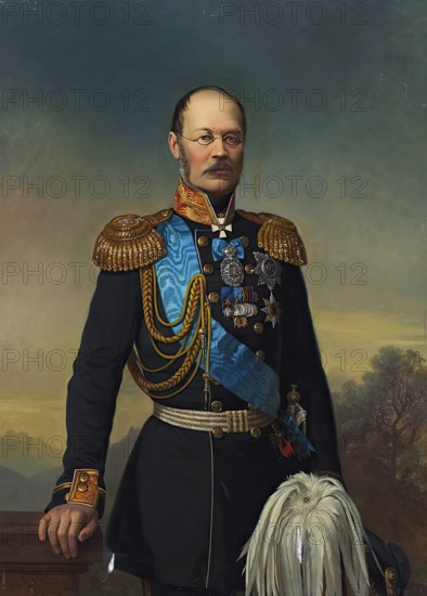 Portrait of Prince M.D. Gorchakov, 1871. Creator: Georg von Bothmann.